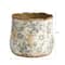 7&#x22; Tuscan Ceramic Gray Scroll Planter